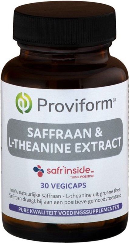L-Theanine - Saffraan Extract Capsules - Sargol Kwaliteit - 60 Stuks