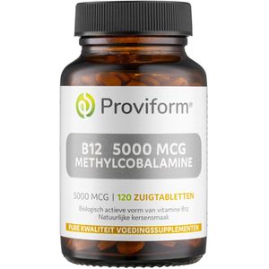 Proviform - B12 - 5000mcg - Zuigtabletten - Veganistisch - Vrij van GMO