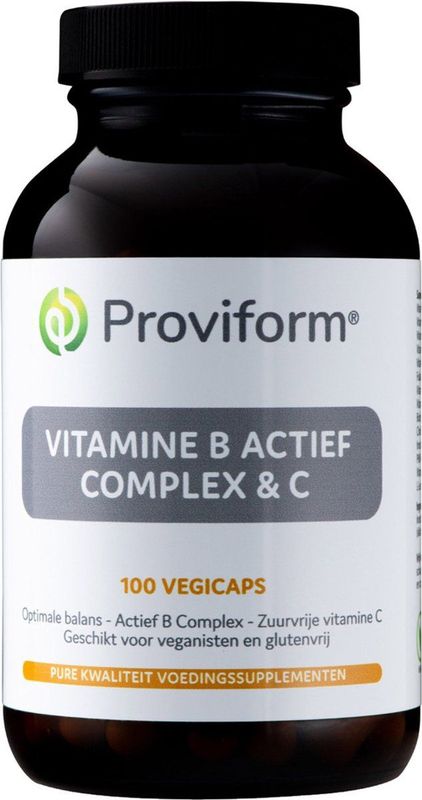 Roviform Vitamine B actief complex & C 100 Vegetarische capsules