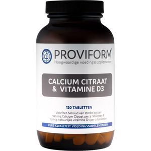 Proviform Calcium citraat & D3 (120 tabletten)
