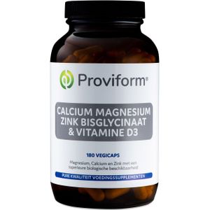 Roviform Calcium magnesium zink bisglycinaat & D3  180 Vegetarische capsules