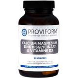 Proviform Calcium magnesium zink bisglycinaat & D3 90 vcaps