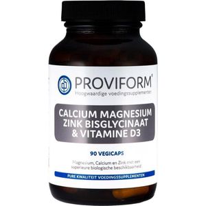 Proviform Calcium magnesium zink bisglycinaat & D3 90 vcaps
