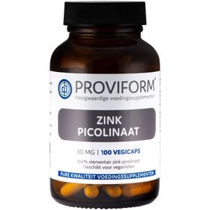Proviform Zink Picolinaat 30 mg - 100 capsules - Voedingssupplement