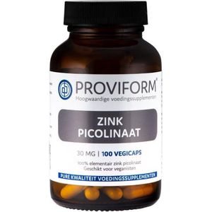 Roviform Zink picolinaat 30mg 100 Vegetarische capsules