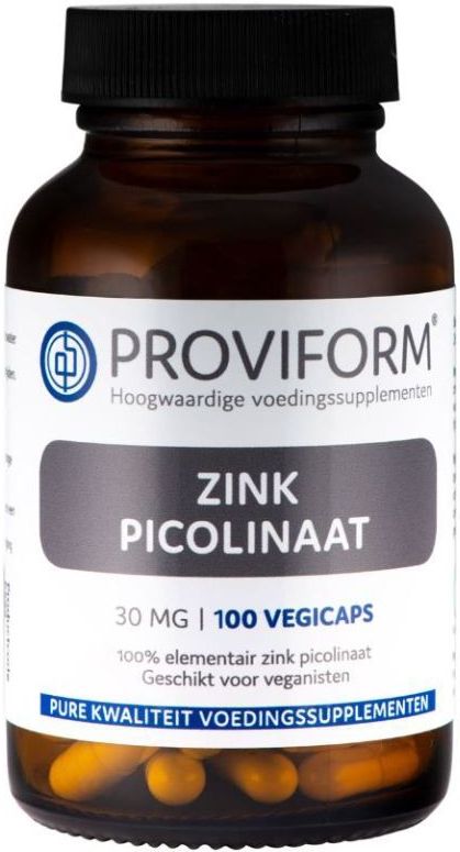 Proviform Zink Picolinaat 30 mg - 100 capsules - Voedingssupplement