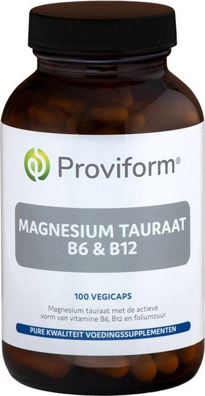 Proviform Magnesium tauraat B6 & B12 100 vcaps
