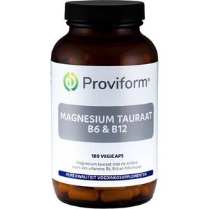 Proviform Magnesium tauraat B6 & B12 180 vcaps
