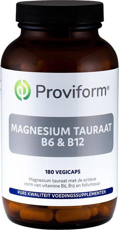 Proviform Magnesium tauraat B6 & B12 180 vcaps