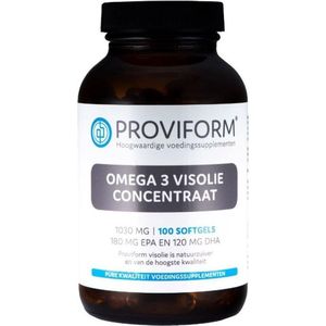 Proviform Omega 3 visolie concentraat 1000 mg 100 softgels