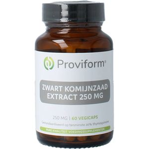 Proviform - Zwart Komijnzaad - 250 mg - Kruidenpreparaat - 20% Thymoquinone