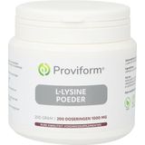 Proviform L-lysine poeder hcl 200 Gram