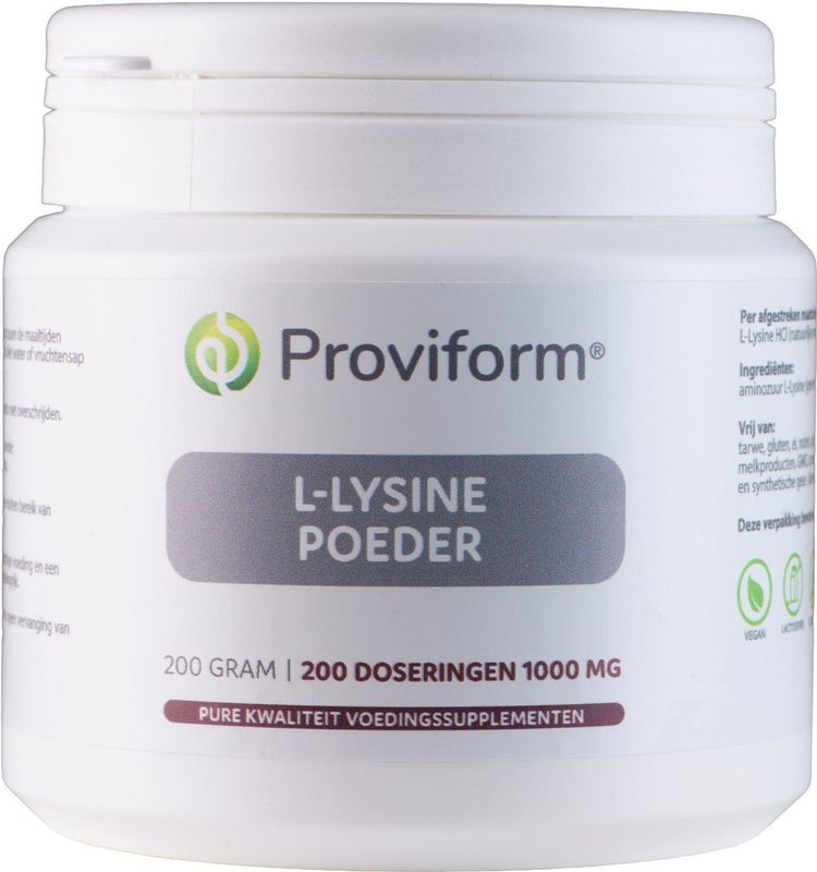 Proviform L-lysine poeder hcl 200 Gram