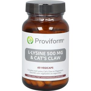 Proviform L-lysine 500mg & cat's claw 60 Vegetarische Capsules