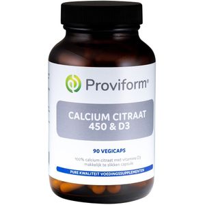 Roviform calcium citraat 450 & d3 90 Vegetarische capsules