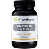 Proviform Vitamine D3 10mcg Softgel Capsules 250st