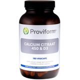 Proviform Calcium Citraat & D3 - 180 vegicaps - Calciumpreparaat