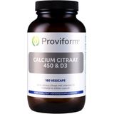 Proviform Calcium Citraat & D3 - 180 vegicaps - Calciumpreparaat