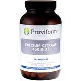 Proviform Calcium Citraat & D3 - 180 vegicaps - Calciumpreparaat