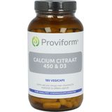 Roviform calcium citraat 450 & d3 180 Vegetarische capsules