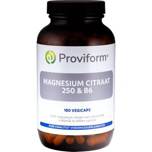 Roviform magnesium citraat 250 & b6 180 Vegetarische capsules