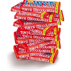 Tony's Chocolonely Chocolade Reep Melk - 15 x 180 gram