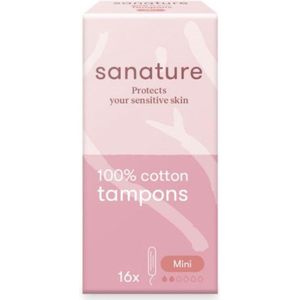 Sanature - Tampons Mini - 100% katoen - 16 stuks