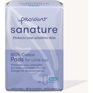 Sanature Pro Vivo - Incontinentieverband - Katoen - Normaal - 25cm