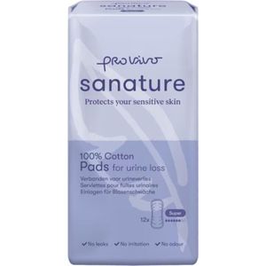 Sanature Pro Vivo - Incontinentieverband - Katoen - Super - 33cm