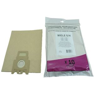 4 Filters Stofzak Miele FJM Stofzuigerzakken - 4 Filters, Wit | Type FJM HYCLEAN | Voor Miele Stofzuigers Miele FJM Stofzakken Hygiënisch Vervangen