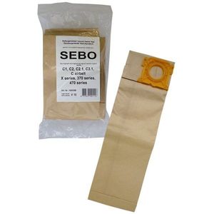 SEBO papieren stofzuigerzakken 10 zakken (123schoon huismerk)