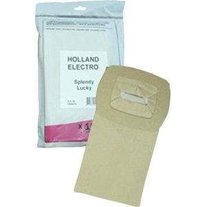 Holland Electro Splendy/Lucky papieren stofzuigerzakken 10 zakken + 1 filter (123schoon huismerk)