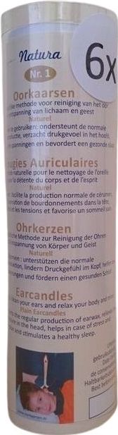 Natura Oorkaarsen Naturel (nr. 1) - 6 stuks