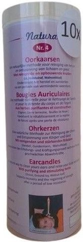 Natura Oorkaarsen met Reinigende en Opbouwende Kruiden (nr. 4) - 10 stuks
