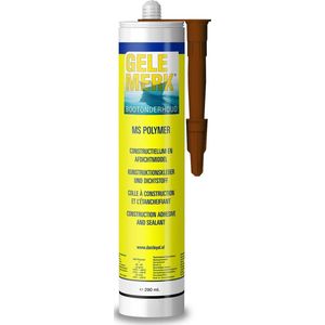 Gele Merk - MS Polymer - Montagekit - lijmkit - kleur bruin