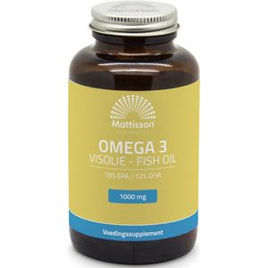 Mattisson Omega 3 visolie 18 EPA 12 DHA 1000mg 120 capsules