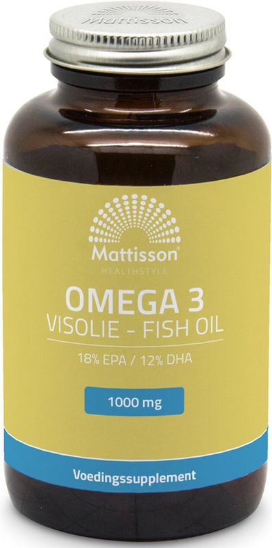 Mattisson - Omega 3 Visolie - 18% EPA 12% DHA - 100% Pure Visolie - 120 capsules