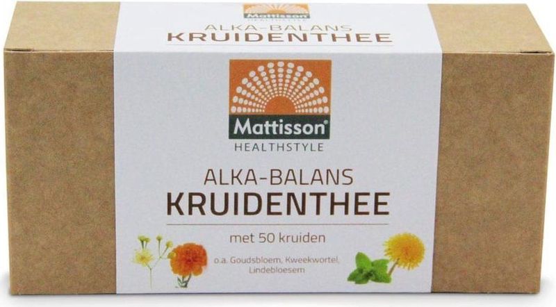 Mattisson - AlkaBalans Zuur Base Kruidenthee - Met 50 Kruiden - 25 Theezakjes