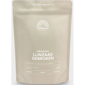Mattisson - Gebroken Lijnzaad - 400g - Natuurlijke Voeding