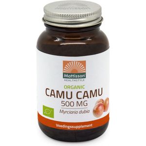 Mattisson Biologische camu camu 500mg 60 Vegetarische capsules