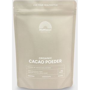 Mattisson - Biologische Cacao Poeder - Cacaopoeder Vegan - 300 Gram