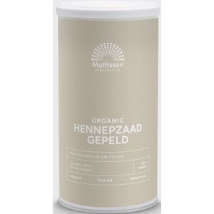 Mattisson - Biologisch Hennepzaad Gepeld - Hennepzaad bevat Omega 3, Eiwitten & Vezels - 250 gram