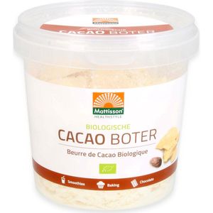 Mattisson - Biologische Cacao Boter - Vegan Cacaoboter - 300 Gram