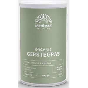 Mattisson Absolute gerstegras (barley grass) biologisch 125g