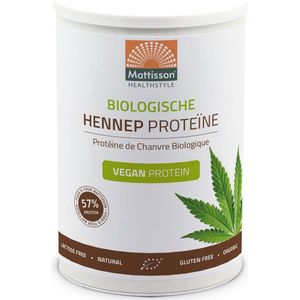 Mattisson - Biologische Hennep Proteïne Poeder - Vegan Eiwitpoeder - 57% Proteïne - 400 Gram