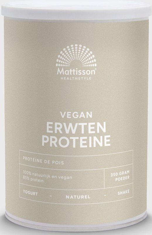 Mattisson - Erwten Proteïne - 86% Eiwit - Glutenvrij - Vegan Eiwit Shake - 350 Gram