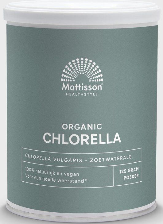 Mattisson - Biologisch Chlorella Poeder - Zoetwateralg - 125 Gram