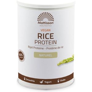 Mattisson - Rijst Proteïne Poeder - 80% Eiwit - Vegan Eiwitpoeder - Naturel Smaak - 400 Gram