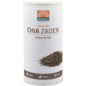 Mattisson - Absolute Chia Zaad Raw - Chiazaad Vol Essentiële Voedingsstoffen- 100% Chia Zaden - 1 kg