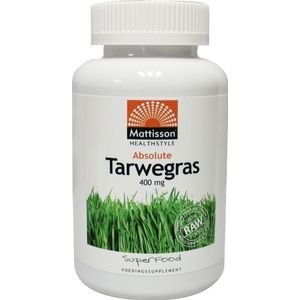 Mattisson Bio tarwegras wheatgrass tabletten raw 400mg bio 350 tabletten